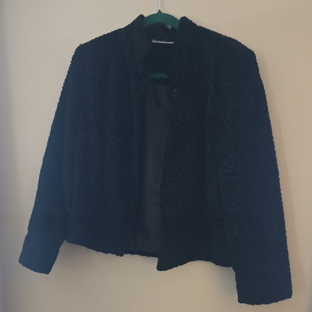 Chic Black Teddy Jacket